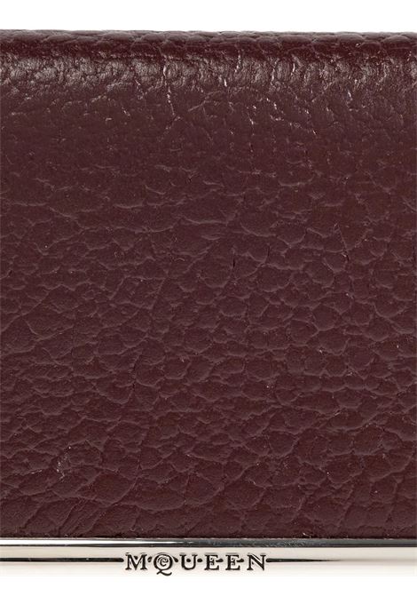 Portafoglio In Pelle Marrone Con Effetto Pelle Di Serpente ALEXANDER MCQUEEN | 813549-1VDGB6408